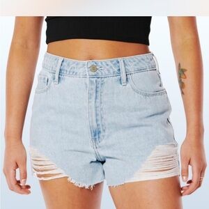 Hollister White Jean Shorts High-Waisted Classic NWT